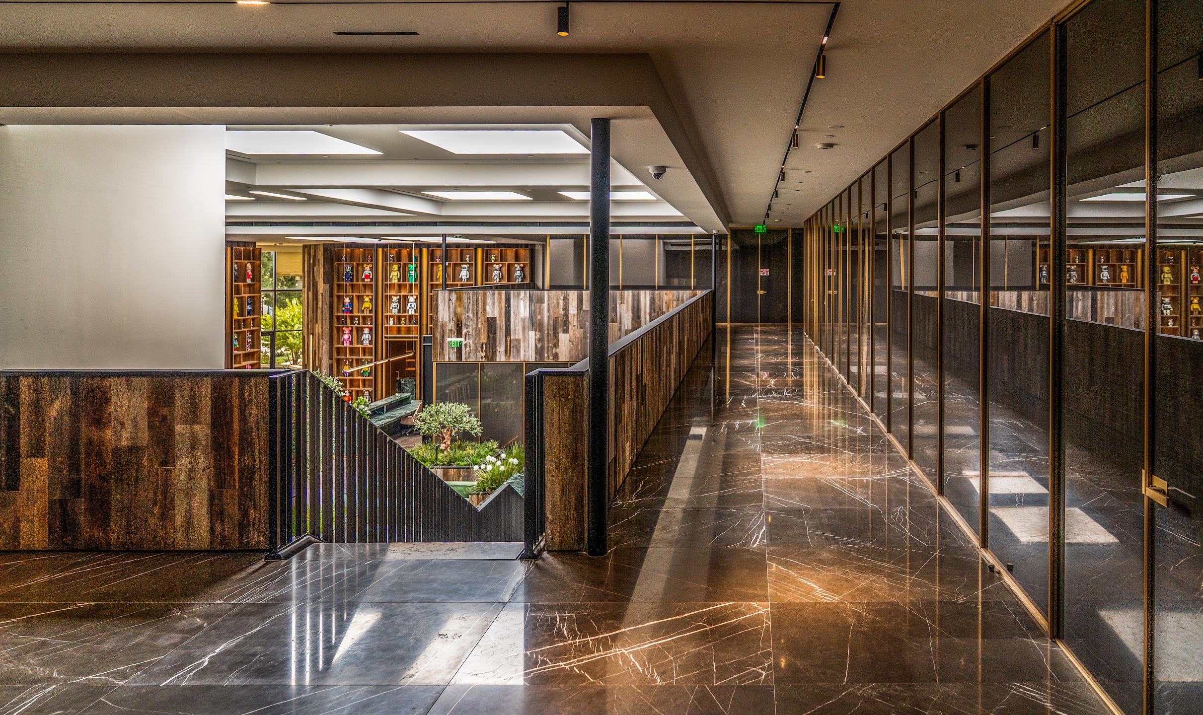 Completed multi-level commercial corridor and atrium project